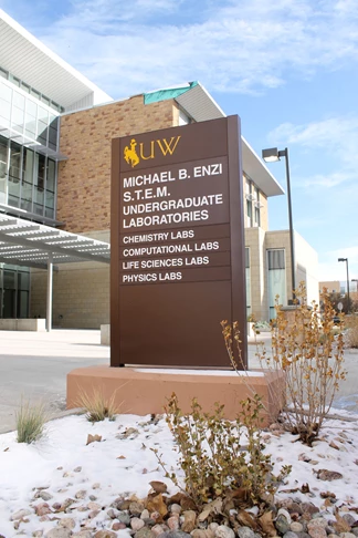 Signage for the University of Wyoming